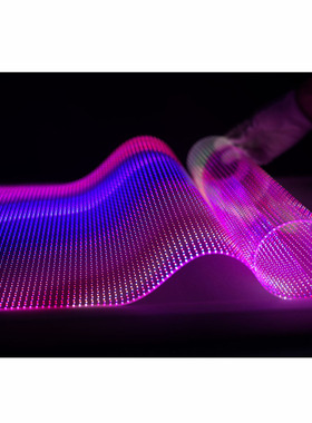 P45P625 8 10 20LED柔性透明晶芯膜屏玻璃贴薄膜幕墙橱窗高亮定制