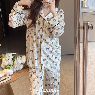 ins风丝绒睡衣套装高贵有气质上档次秋冬家居服柔软舒适浪漫显白