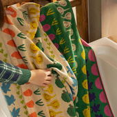 A类纯棉复古浴巾成人新款 全棉家用吸水不掉毛女洗澡裹巾大毛巾男