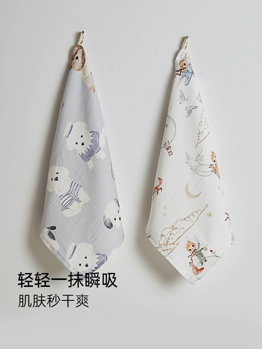 Детский марлевый слюнявчик для умывания, влажные салфетки, мягкое полотенце для новорожденных, носовой платок для младенца