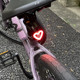 公路自行车夜骑尾灯配件装 备山地车单车骑行可爱装 饰警示灯可充电