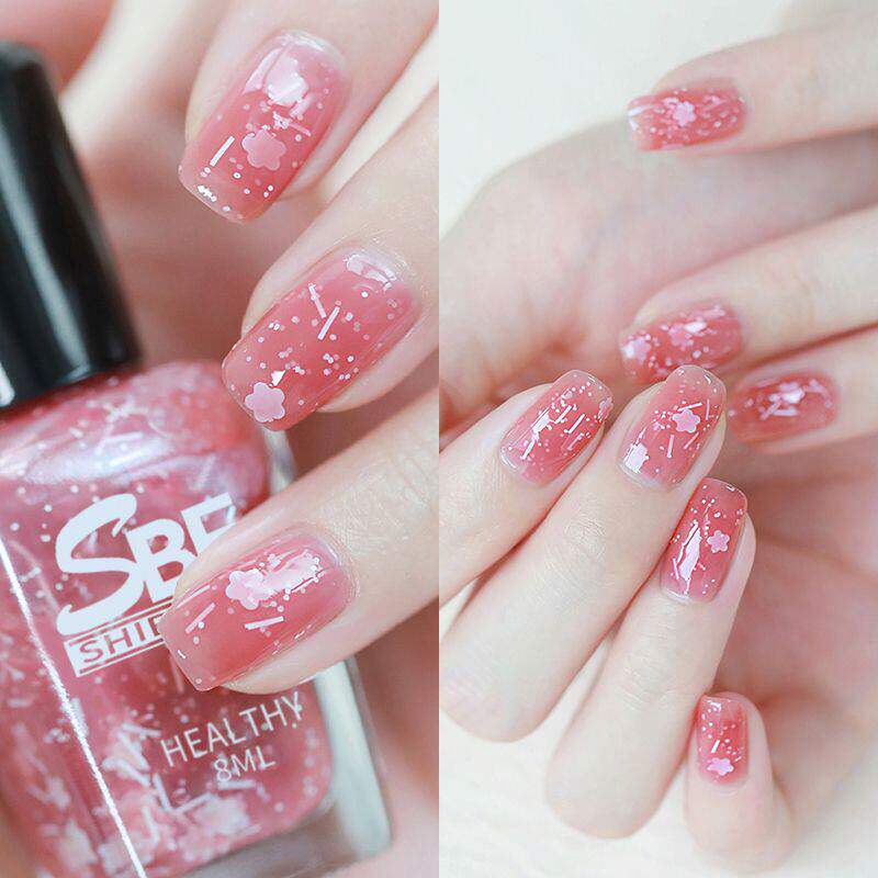 2023新款指甲油孕妇儿童无毒无异味女学生免烤持久快干可撕拉裸色