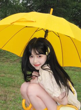 【背着善宰跑同款】黄色雨伞