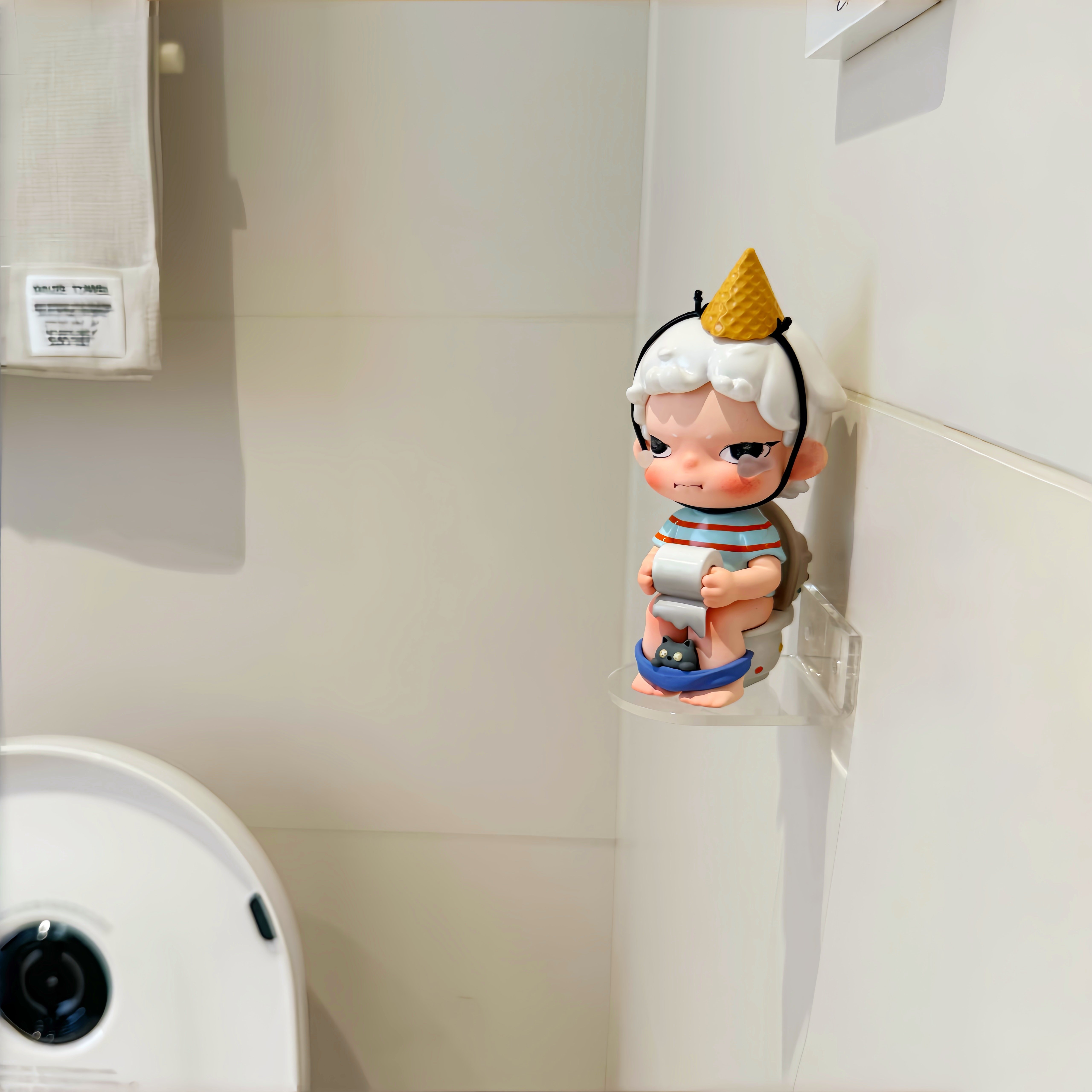 【厕所搭子】盲盒收纳展示架上墙亚克力透明展示盒免打孔挂墙托架,收纳整理,手办收纳盒,淘宝优惠券,粉丝福利购,淘宝优惠卷