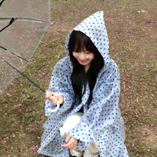 非一次性雨衣出游可爱成人旅行便携加厚雨披户外登山透明连体女生