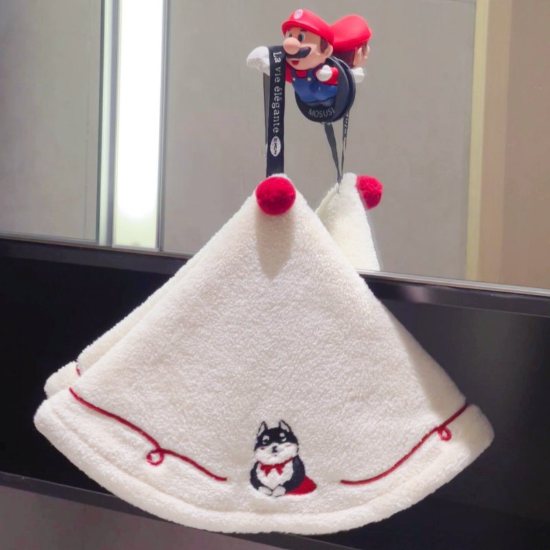 【居家好物】腊肠小狗擦手巾挂式超强吸水加厚卫生间厨房专用毛巾,家庭/个人清洁工具,厨房擦手巾,淘宝优惠券,粉丝福利购,淘宝优惠卷