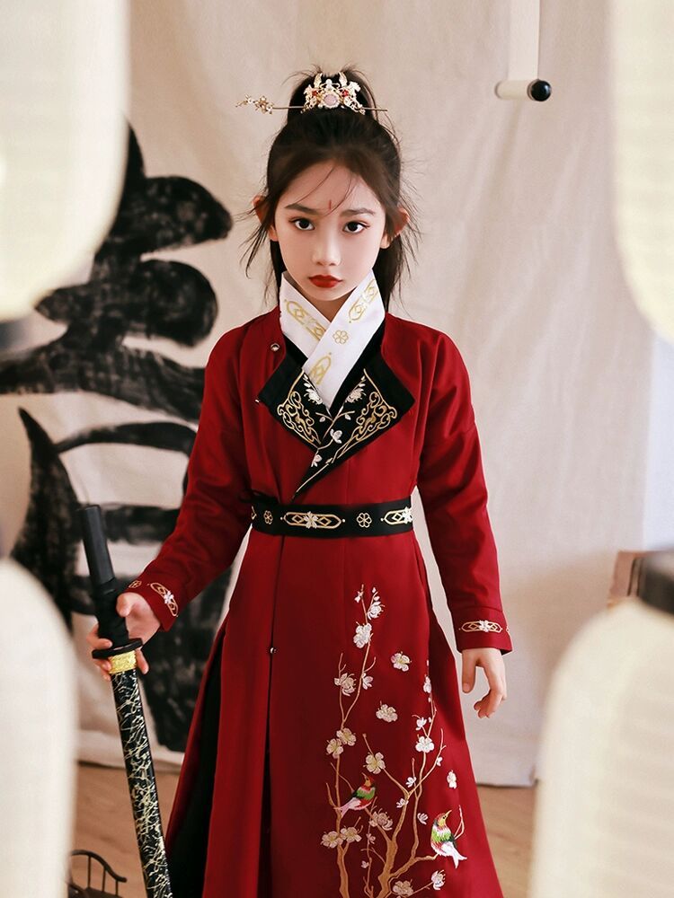 女童汉服侠客古装唐装