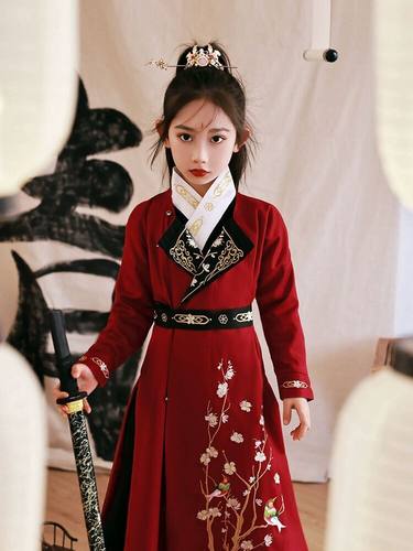 女童汉服侠客古装唐装