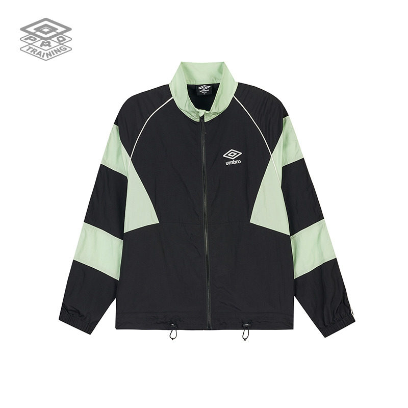 umbro茵宝女子风衣外套夏季宽松立领反光logo运动上衣