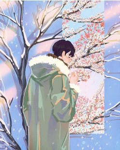 插画设计手绘动漫绘本卡通人物头像定制作手抄报代画国潮海报包装