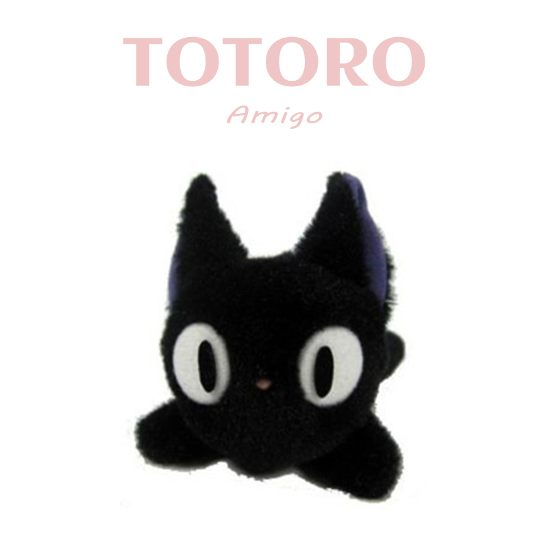 Totoro正品宫崎骏魔女宅急便黑白猫咪吉吉莉莉公仔毛绒卡通玩偶