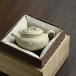 宜兴紫砂壶仿古如意容量150cc原矿本绿手工小品壶泡茶家用送礼