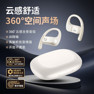 原初者一拖二双设备6.0开放挂耳式蓝牙耳机ENC通话AI降噪不漏音