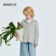 条纹连帽帅气百搭休闲设计感衬衫 新款 2026春季 RBIGX瑞比克童装