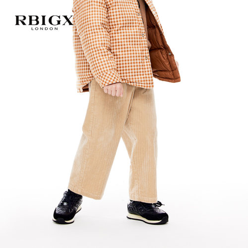 RBIGX瑞比克童装冬季新款洋气绣花标舒适宽松百搭长裤裤子