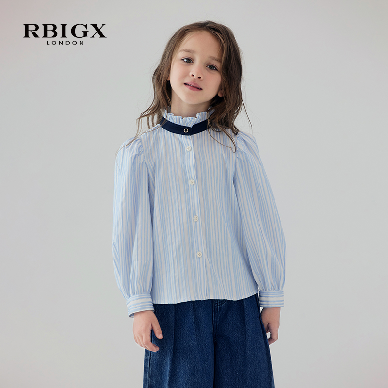 女童衬衫RBIGX设计感秋季