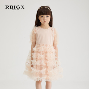 RBIGX夏季短袖公主连衣裙