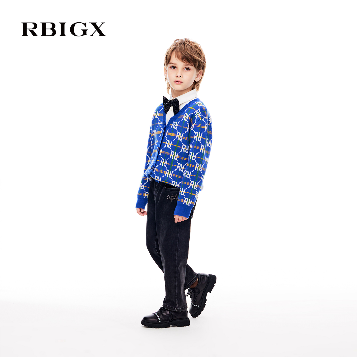 RBIGX/瑞比克小龙人绣花牛仔裤