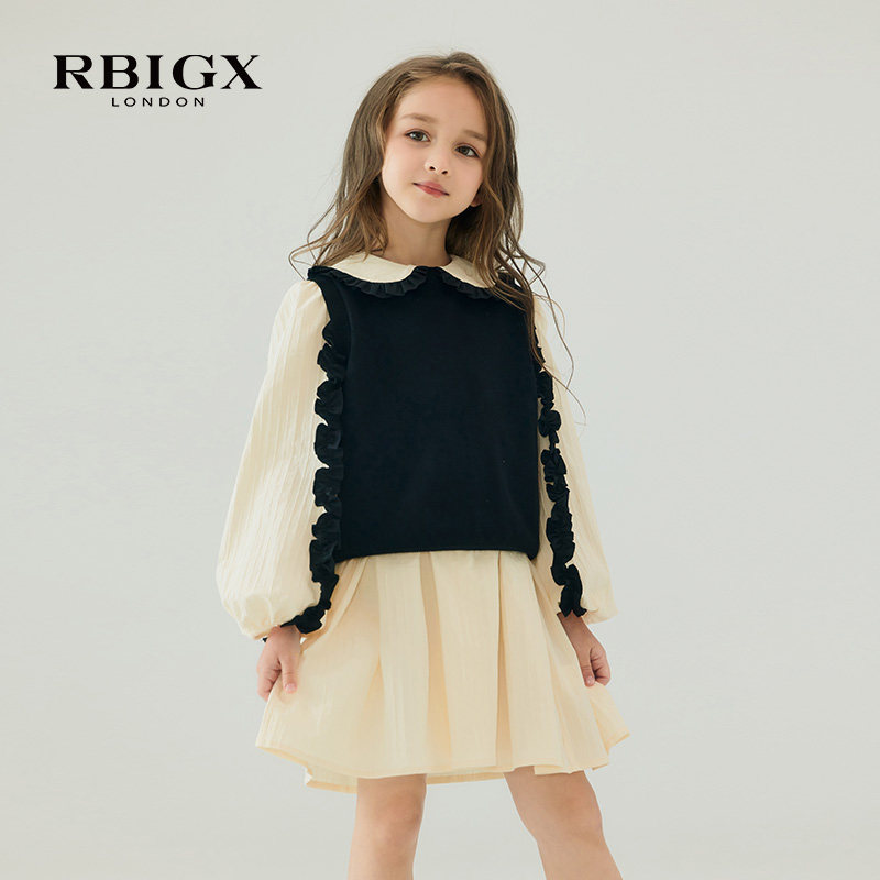 RBIGX瑞比克童装秋季新款简约羊毛潮流设计感复古针织女童马甲,童装/婴儿装/亲子装,马甲,淘宝优惠券,粉丝福利购,淘宝优惠卷