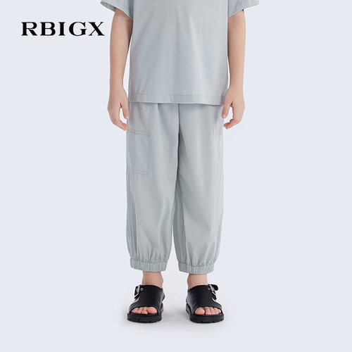 瑞比克童装夏季吸湿排汗束脚裤