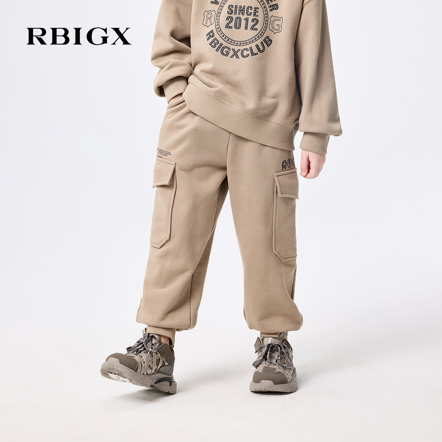 【商场同款】RBIGX瑞比克童装2025冬季新潮流休闲帅气运动休闲裤
