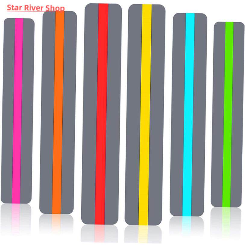 6/8pcs Guided Reading Strips Highlight Strips Colored Overla