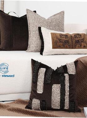 复古圈绒抱枕套簇绒抱枕家居沙发靠垫腰枕套cushion cover pillow
