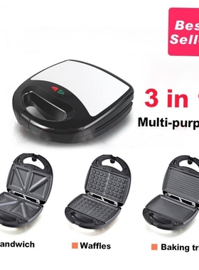 3 in 1 bread breakfast Machine Panino Toaster Sandwich Maker