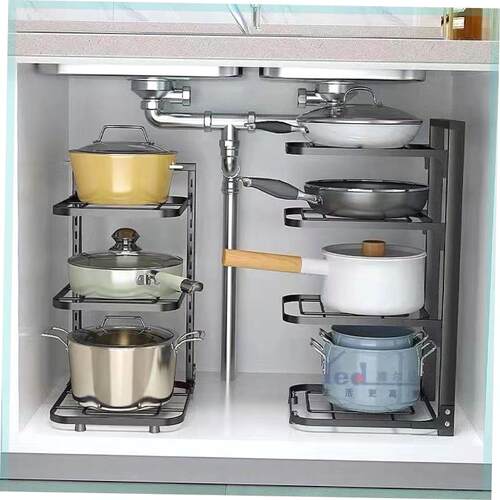 Pan rack Pot rack Organizer Kitchen storage rack Cabinet锅架