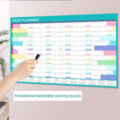 2025 Annual English Planner Wall Calendar Morandi Color Graf