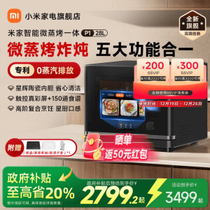 小米米家智能微蒸烤一体机28L家用微波炉蒸烤箱P1