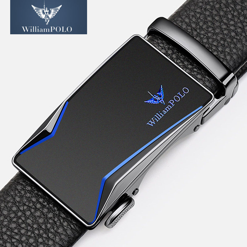 保罗男士皮带真皮2026新款自动扣腰带商务百搭裤带生日礼物送男友