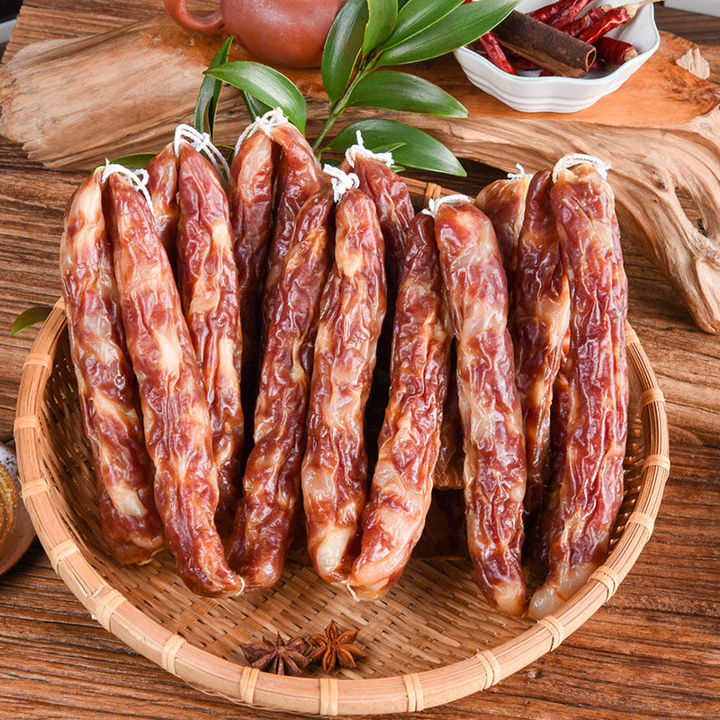咸味香肠风干纯肉腊肠赣南特产农家手工腊肉赣州土猪江西食材