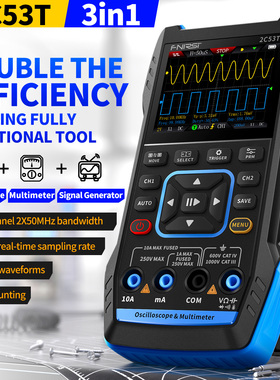 FNIRSI 2C53T 3 in 1 Oscillocsope Multimeter Signal Generator