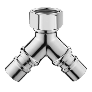 角阀外接三通分水阀花洒分水器一进二出洗衣机水龙头一分二接头