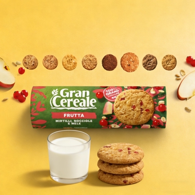 意大利进口水果谷类粗粮燕麦饼干