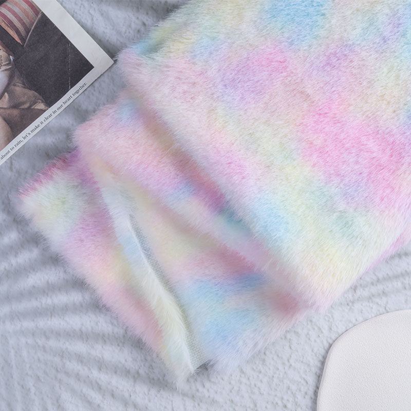 高档仿水貂印花毛扎染高低毛仿皮草服装面料拍照diy手工娃衣面料,居家布艺,海绵垫/布料/面料/手工diy,淘宝优惠券,粉丝福利购,淘宝优惠卷