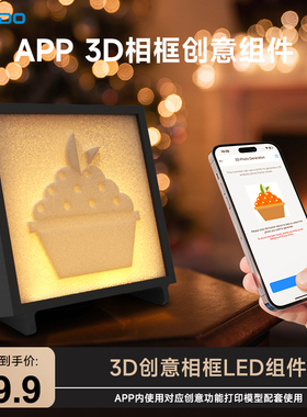 WEEDO 3D打印相框模型创意灯具小组件