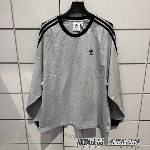 阿迪达斯三叶草男子圆领运动T恤