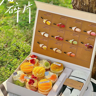 網(wǎng)紅高檔一次性打包甜品盒便當(dāng)盒春游郊游露營水果蛋糕精品禮盒