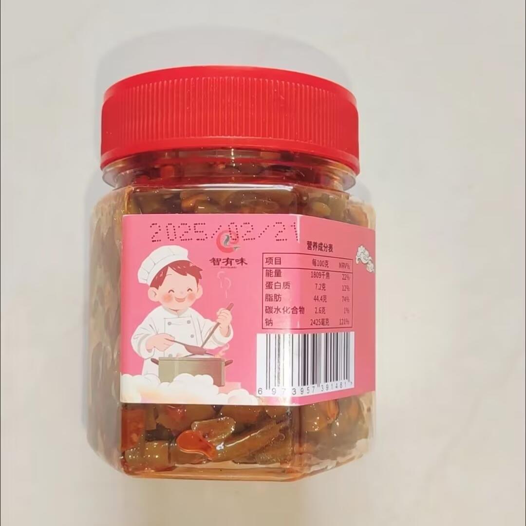 智有味湖南特产鸡杂酸豆角开胃王酸辣可口辣椒酱熟食鸡胗下饭菜