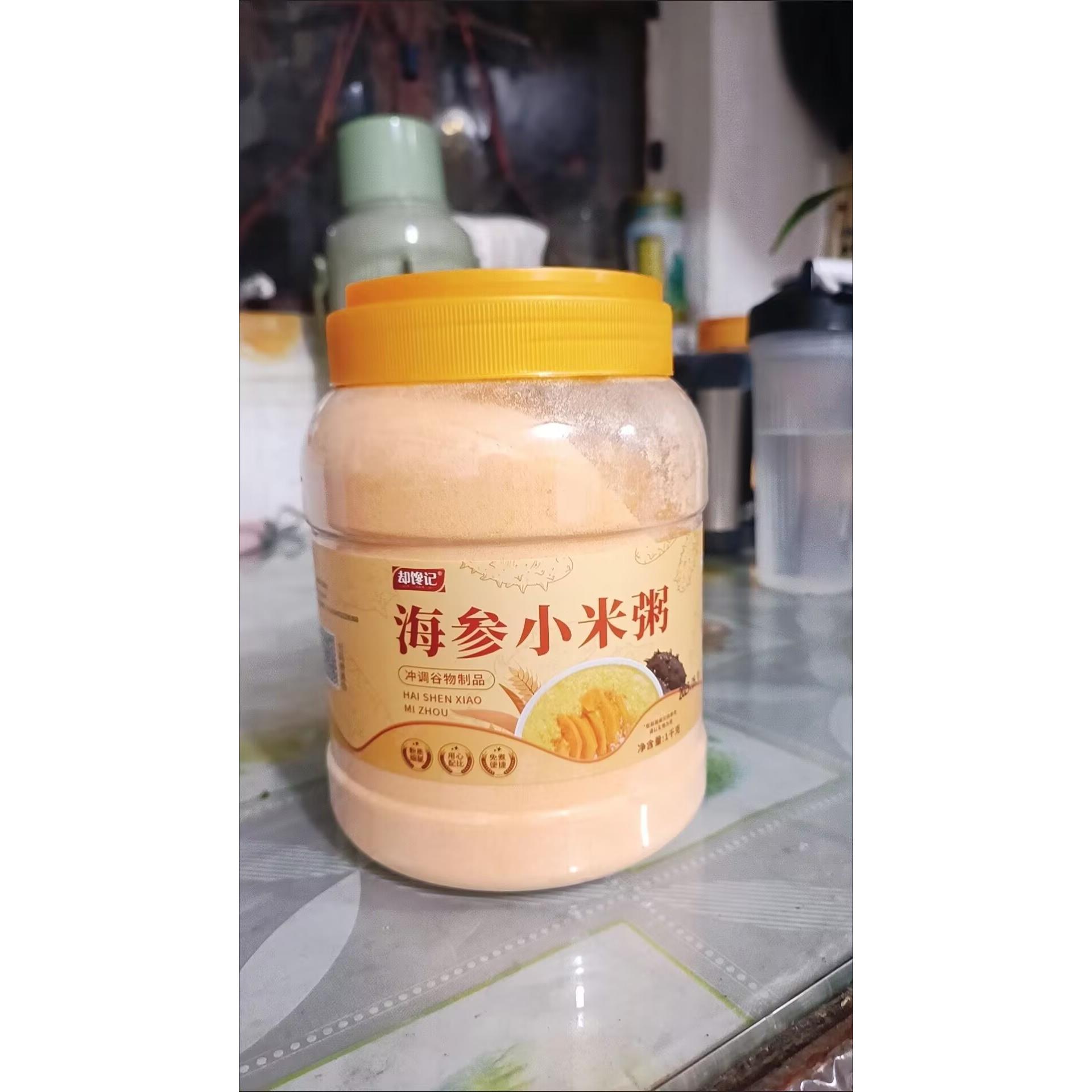 却馋记海参小米粥即食膳食营养海参粥中老年早餐免煮代餐小米海参