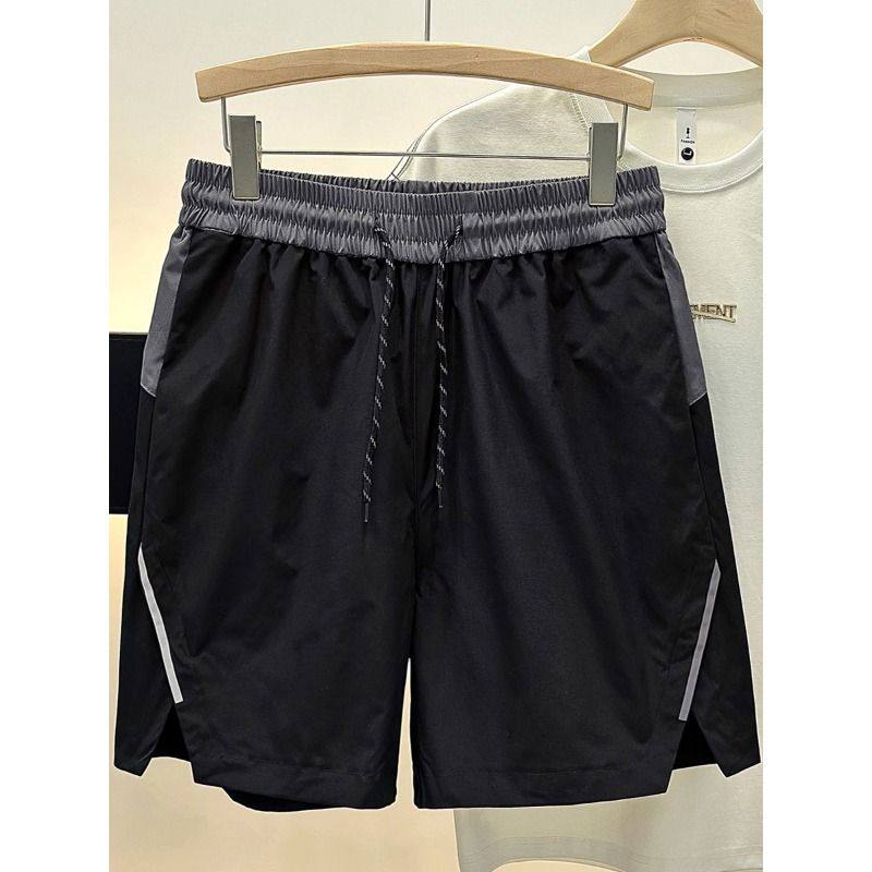 2025年户外凉感速干短裤男士夏季薄款沙滩裤青少年休闲运动五分裤