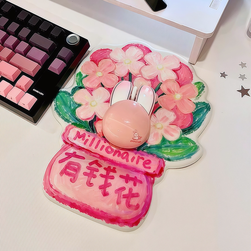 闺蜜送的鼠标垫也太好看了叭