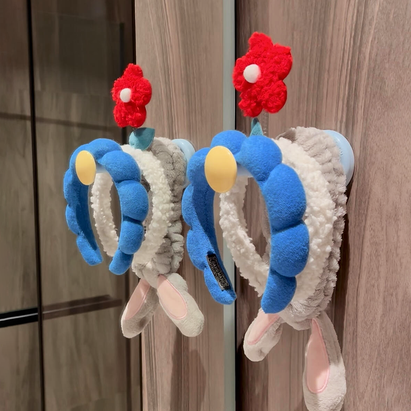 洗脸发箍这样挂更通风晾干！