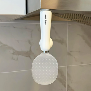 饭勺不粘米家用食品级不倒翁米饭铲固定器可立式壁挂厨房新款硅胶