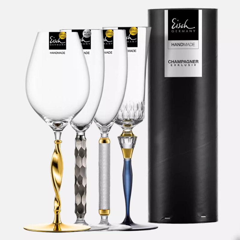 德国Eisch水晶描金香槟杯
