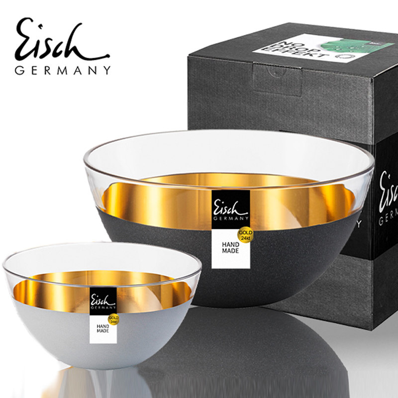 德国进口Eisch欧式描金高档轻奢果盘果盘家用客厅茶几水果沙拉碗,餐饮具,果盆/果盘/果篮,淘宝优惠券,粉丝福利购,淘宝优惠卷