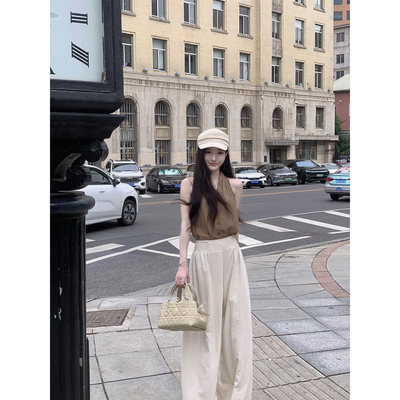 YIYIWANG大地色上衣套装