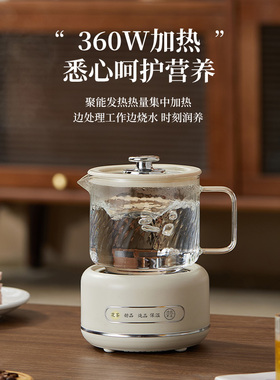 日本进口养生壶多功能家用玻璃保温烧水煮茶壶办公室全自动煮茶器